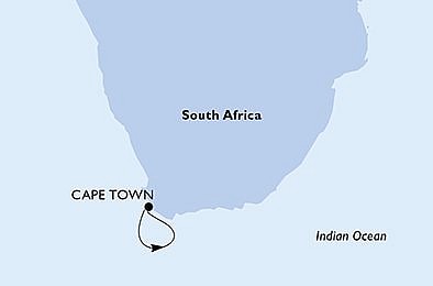 Juhoafrická republika z Kapského Mesta na lodi MSC Musica