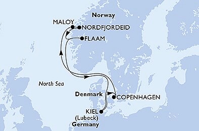 Dánsko, Nórsko, Nemecko z Kodaně na lodi MSC Euribia, plavba s bonusom