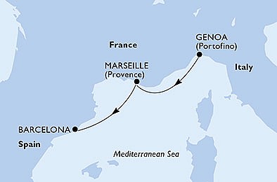 Taliansko, Francúzsko, Španielsko z Janova na lodi MSC Splendida, plavba s bonusom