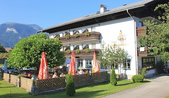 Gasthof Zinkenbachmühle, jezero Wolfgangsee léto