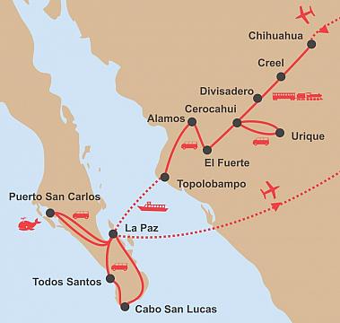Putování severním Mexikem - Copper Canyon a Baja California (2)