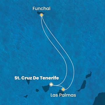 Španielsko, Portugalsko z Tenerife na lodi Costa Smeralda