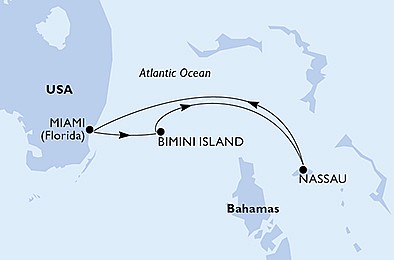 USA, Bahamy z Miami na lodi MSC Magnifica, plavba s bonusom