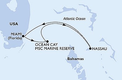 USA, Bahamy z Miami na lodi MSC Magnifica