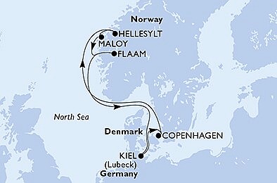 Dánsko, Nórsko, Nemecko z Kodaně na lodi MSC Euribia, plavba s bonusom