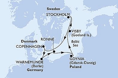Dánsko, Nemecko, Poľsko, Švédsko z Kodaně na lodi MSC Poesia, plavba s bonusom