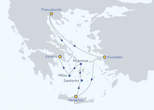 Letné prázdniny v Grécku na lodi Celestyal Journey, plavba so slovenským sprievodcom