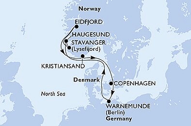 Dánsko, Nemecko, Nórsko z Kodaně na lodi MSC Poesia, plavba s bonusom