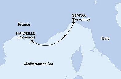 Taliansko, Francúzsko z Janova na lodi MSC Grandiosa, plavba s bonusom
