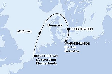 Holandsko, Dánsko, Nemecko z Rotterdamu na lodi MSC Poesia
