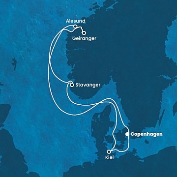 Dánsko, Nórsko, Nemecko z Kodaně na lodi Costa Diadema