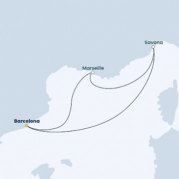 Španielsko, Francúzsko, Taliansko z Barcelony na lodi Costa Pacifica