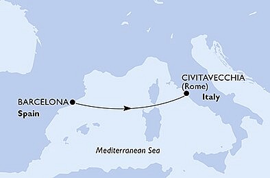 Španielsko, Taliansko z Barcelony na lodi MSC Divina, plavba s bonusom