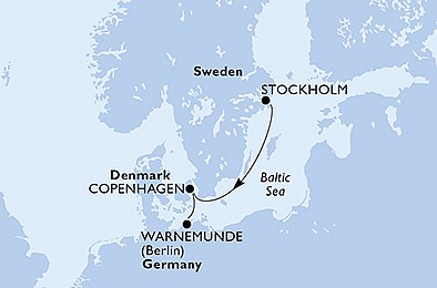 Švédsko, Dánsko, Nemecko zo Stockholmu na lodi MSC Poesia, plavba s bonusom