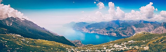 Lago di Garda - sever, Monte Baldo a Tremalzo (3)