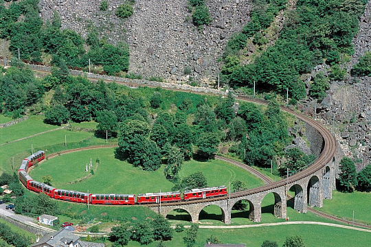 Švýcarské železnice - světové dědictví UNESCO (6)